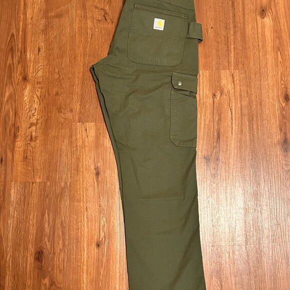 Carhartt Relaxed Fit Ripstop Cargo Work Pant Basil Green NWT BN5461-M 30x30 - Picture 3 of 7